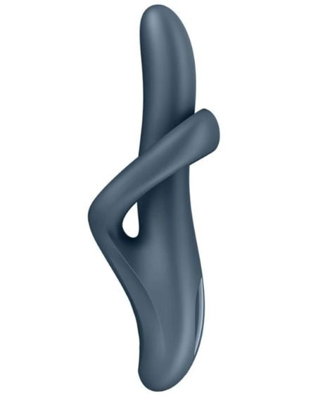 Satisfyer Heat Flex 4 Warming Rabbit Vibrator with unique design for G-spot and clitoral pleasure.