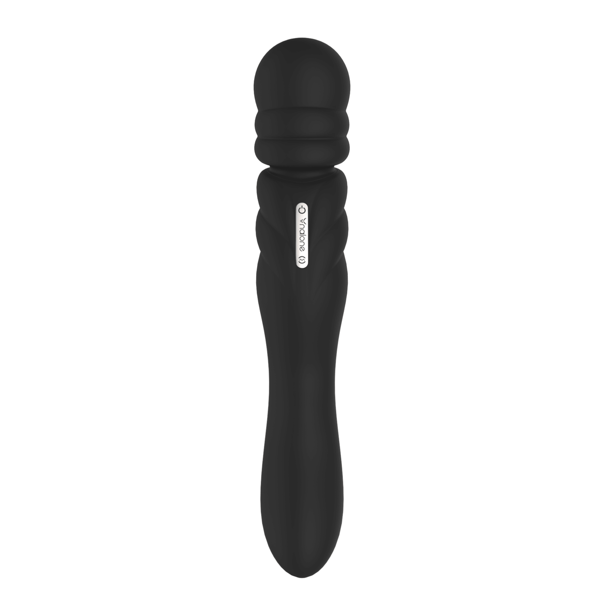 Nalone Jane Double Ended Silicone Massager in sleek black design for versatile pleasure.