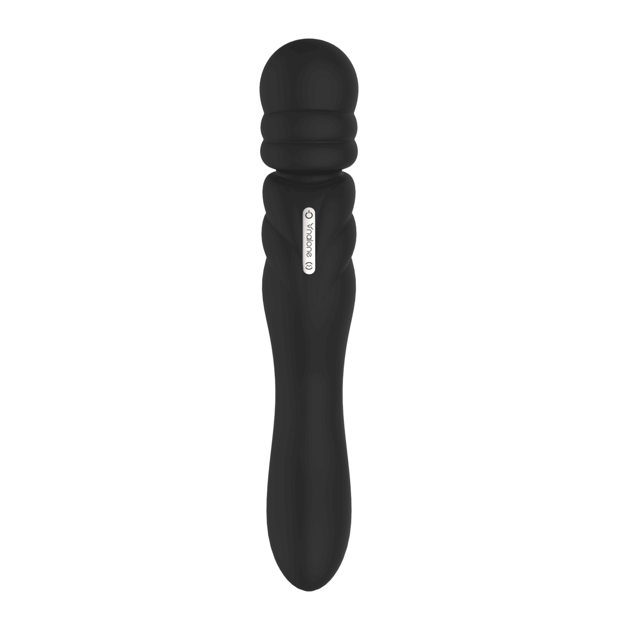Nalone Jane Double Ended Silicone Massager in sleek black design for versatile pleasure.