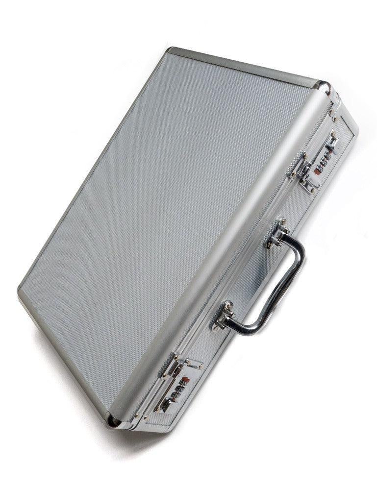 Kink Labs Agent Noir Neon Wand Electrosex Kit silver combination-lock attaché case for electro play accessories