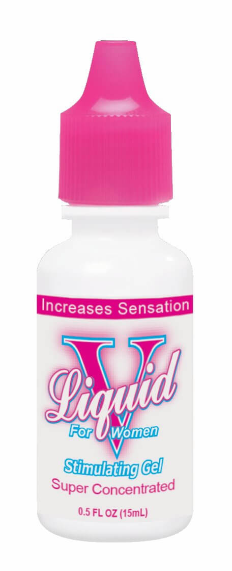 Liquid V For Women 0.5 Oz Bottle, a super concentrated stimulating gel for enhancing sexual pleasure.