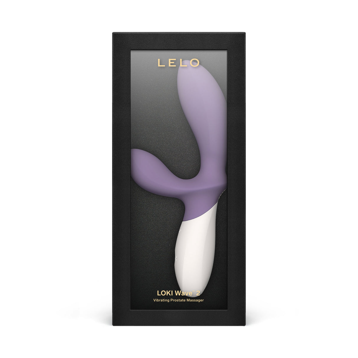 Lelo Loki Wave 2 Prostate Massager Violet Dust in its sleek packaging, showcasing its unique design and deep stimulation features.