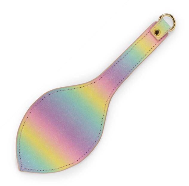 Kink Dreamland Pastel Glitter Spanking Paddle with a colorful pastel and glitter finish.