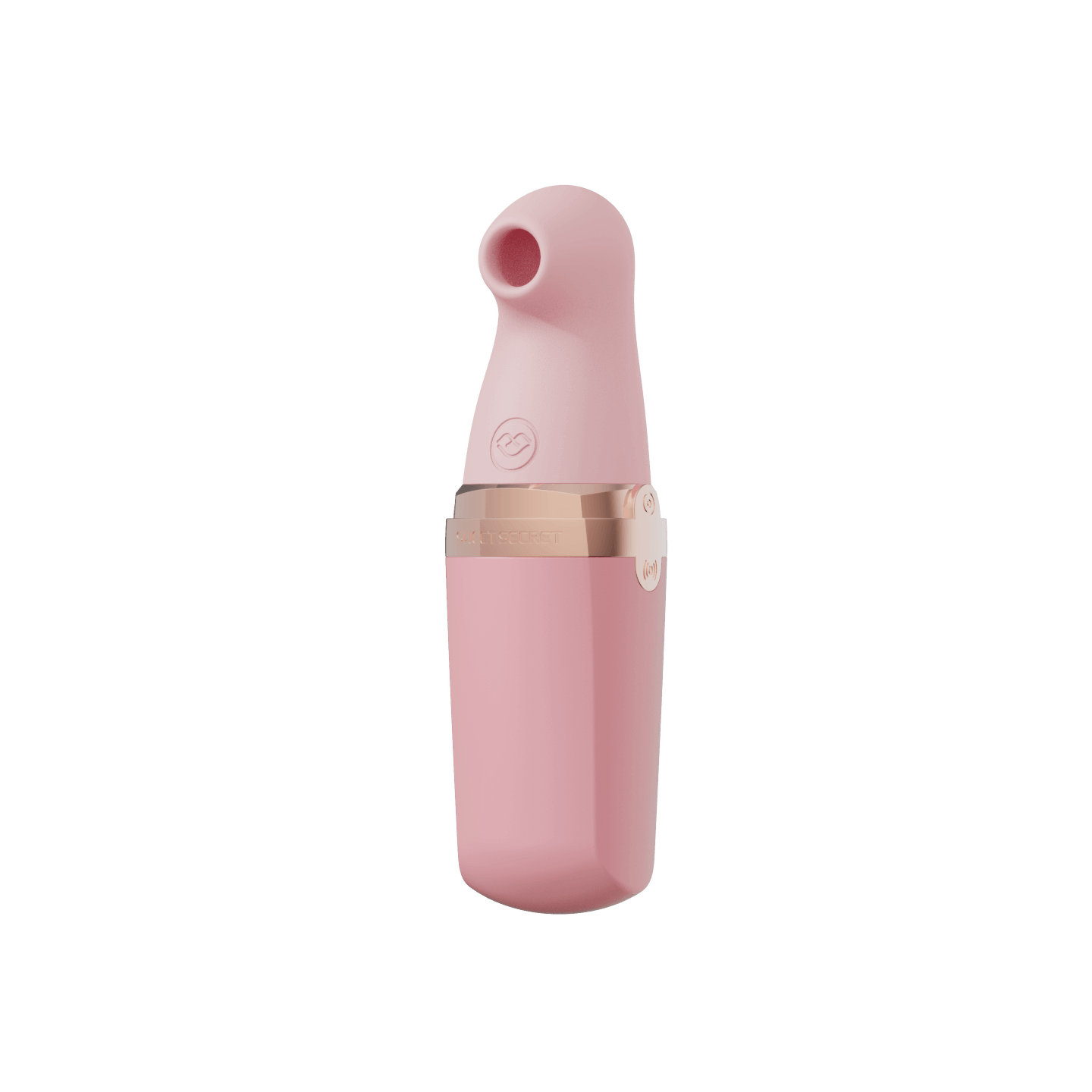 Sweet Secret Dual Massager Pink featuring clitoral suction and wand vibration for dual stimulation.