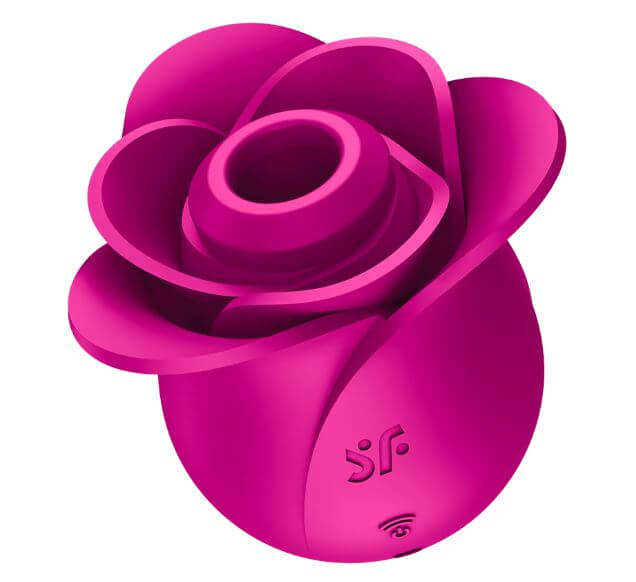 Satisfyer Pro 2 Modern Blossom in vibrant pink, showcasing its elegant rose design and innovative features.