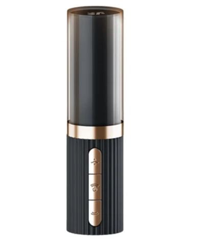 Satisfyer Pro 2 Kiss Air Pulse Clitoral Stimulator in sleek black design with control buttons.