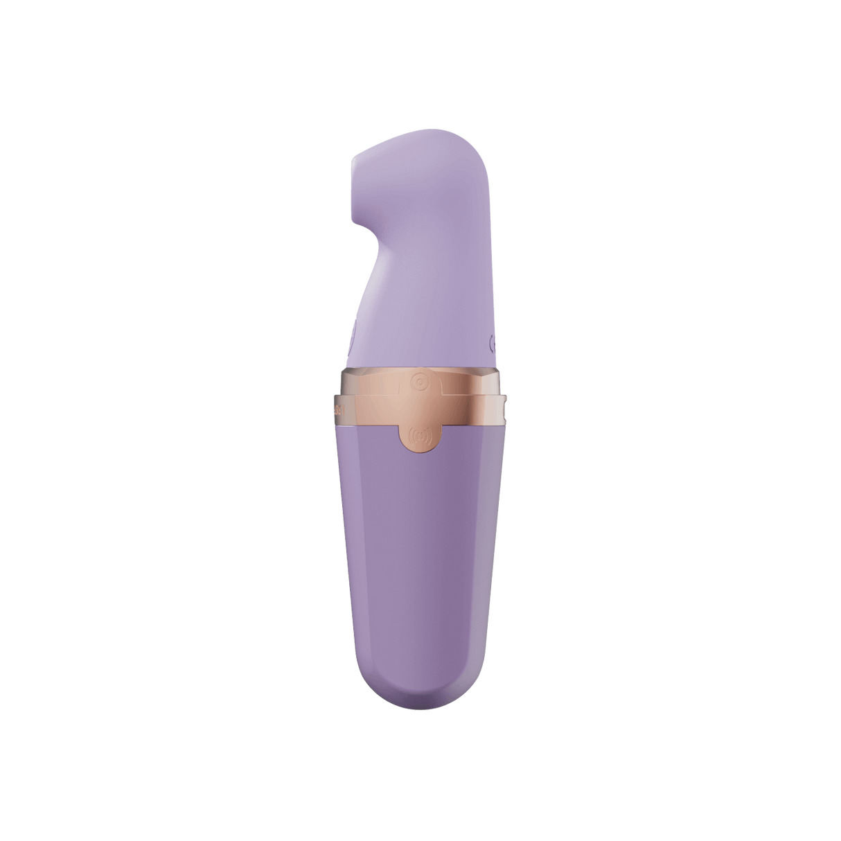 Sweet Secret Dual Massager Purple showcasing its sleek design for clitoral suction and wand vibration.
