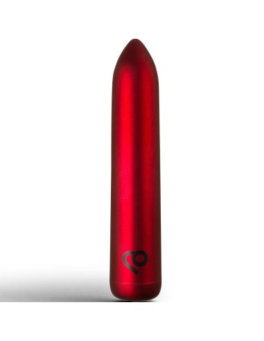 Poppy Red Rechargeable Bullet Vibrator showcasing a sleek, red design for intense sensations and sophisticated pleasure.