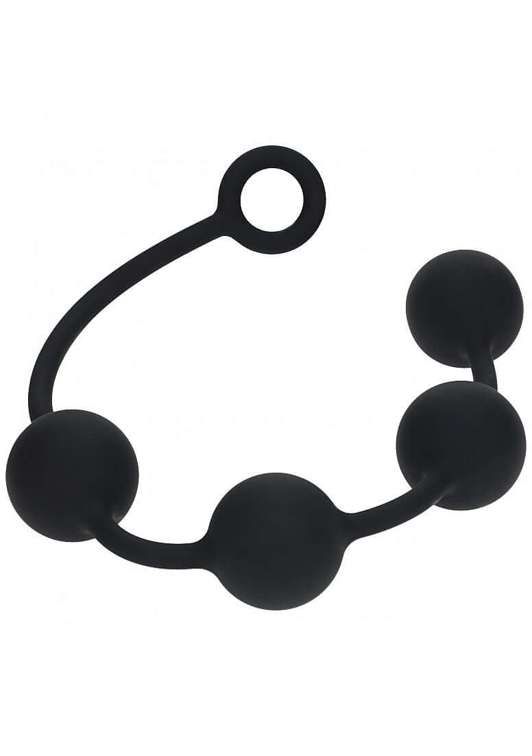 Levelz Round Silicone Anal Balls Xl 50mm Black for enhanced pleasure and stimulation.