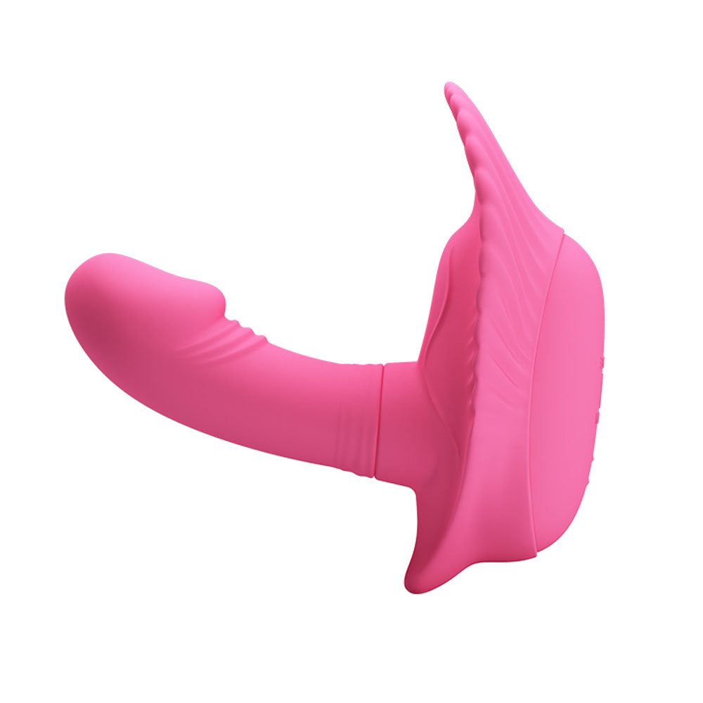 Pretty Love Fancy Clamshell App Control G-Spot Vibrator in pink, designed for deep internal pleasure and G-spot stimulation.
