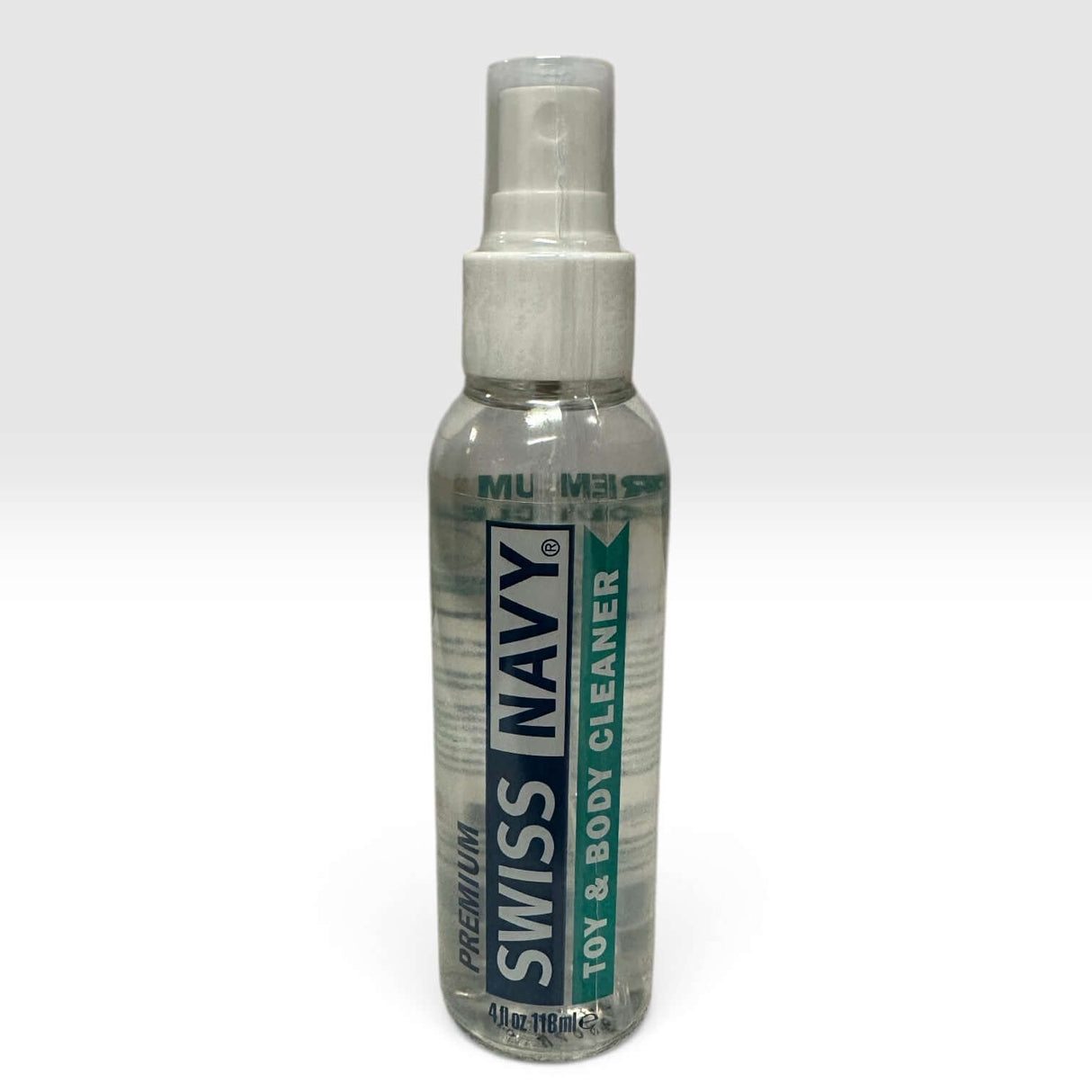Swiss Navy Toy & Body Cleaner 4 Oz spray bottle for intimate and accessory cleaning.