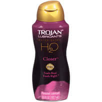 Trojan Lubricants H2O Closer 5.5 Oz personal lubricant for intense intimacy and advanced moisture retention.