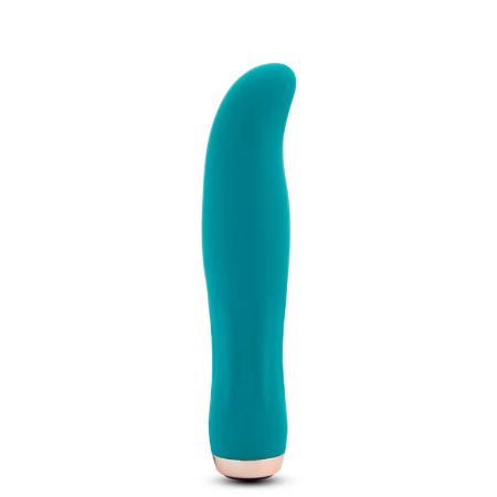 Sensuelle Bella Velvet Touch Vibrator Emerald Green with a gentle curve for pleasure and comfort.