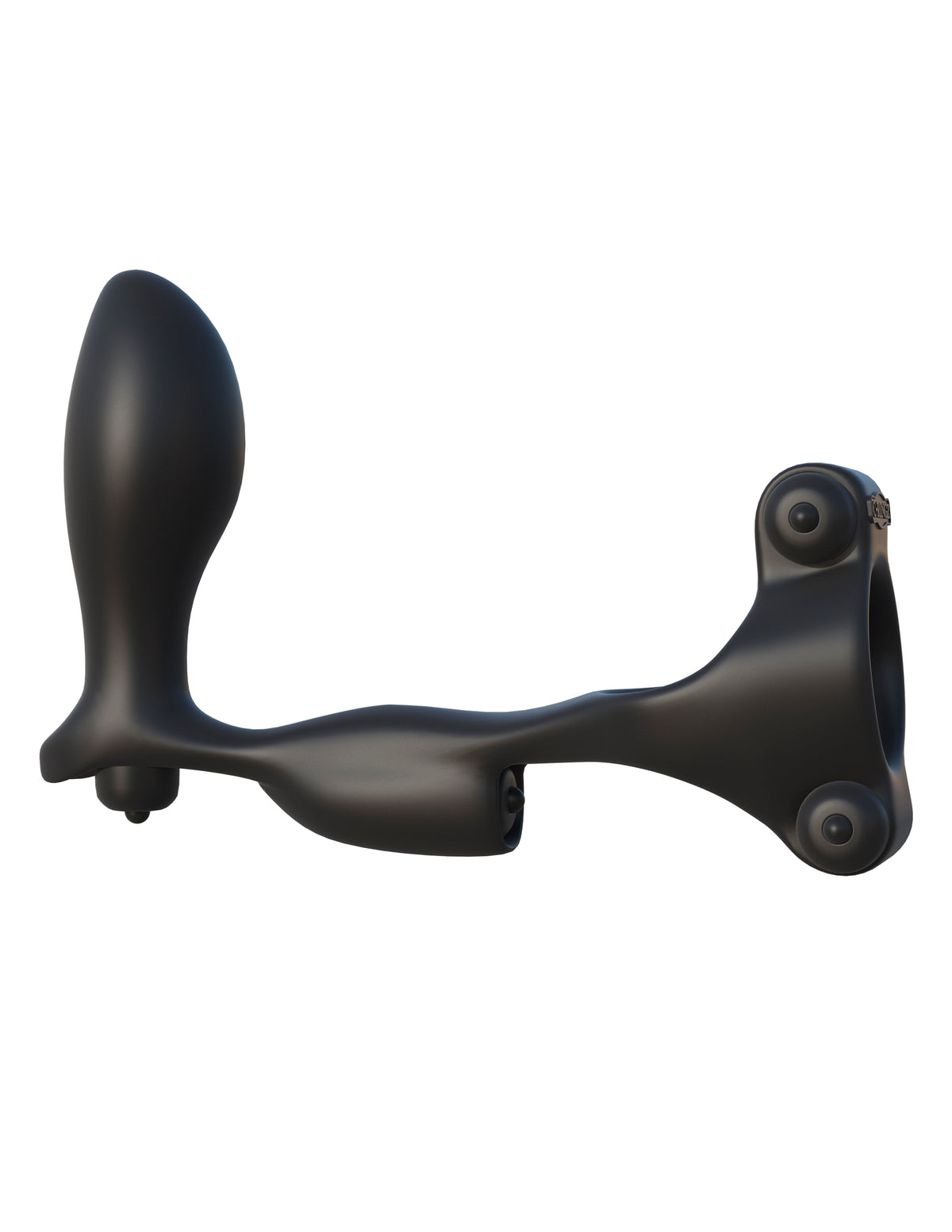 Fantasy C-Ringz Ultimate Ass Gasm Cock Ring Black, a deluxe vibrating enhancement ring and prostate plug.