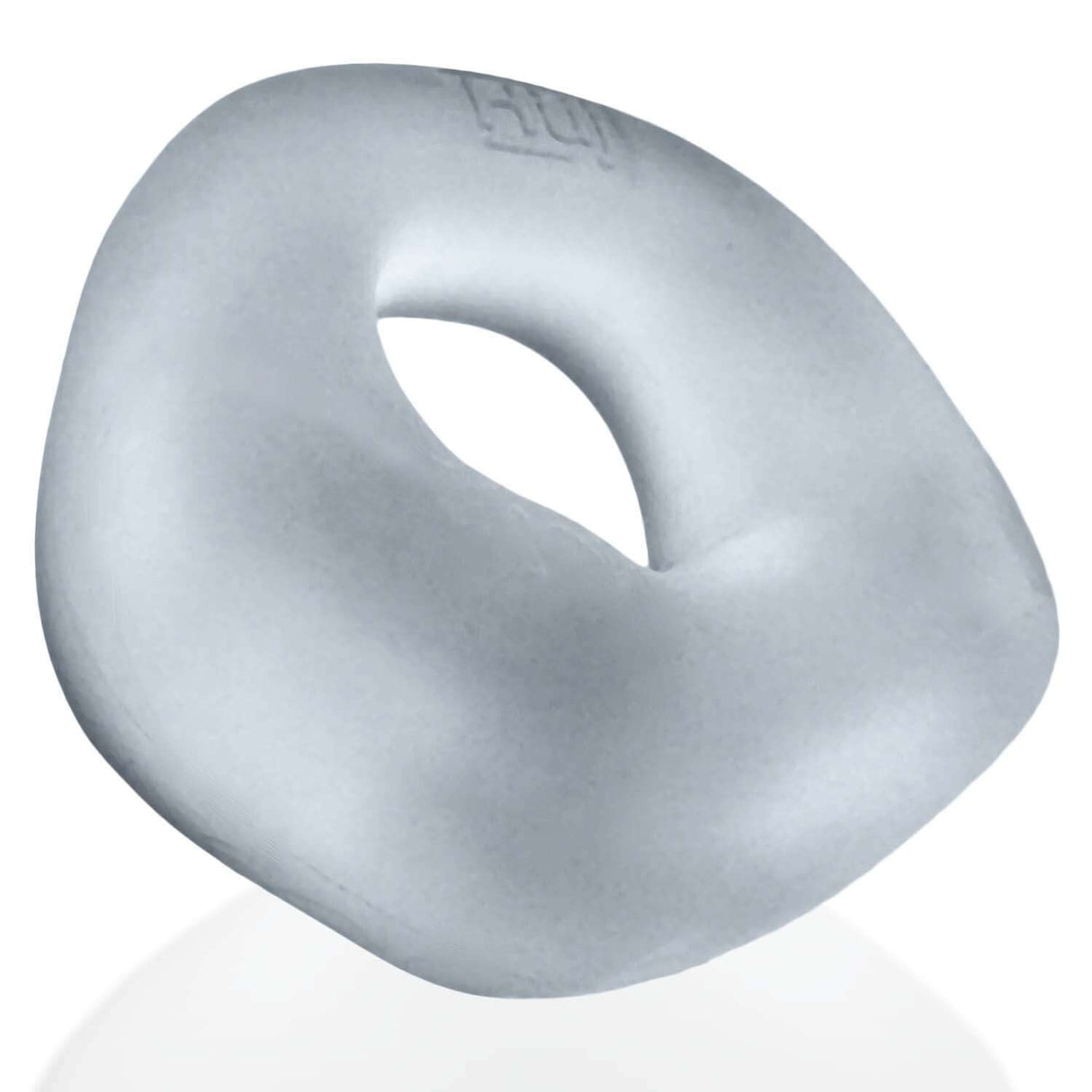 Oxballs Fit Bulge Hung-Style Cockring Clear Steam with soft padding and ergonomic design for comfort.