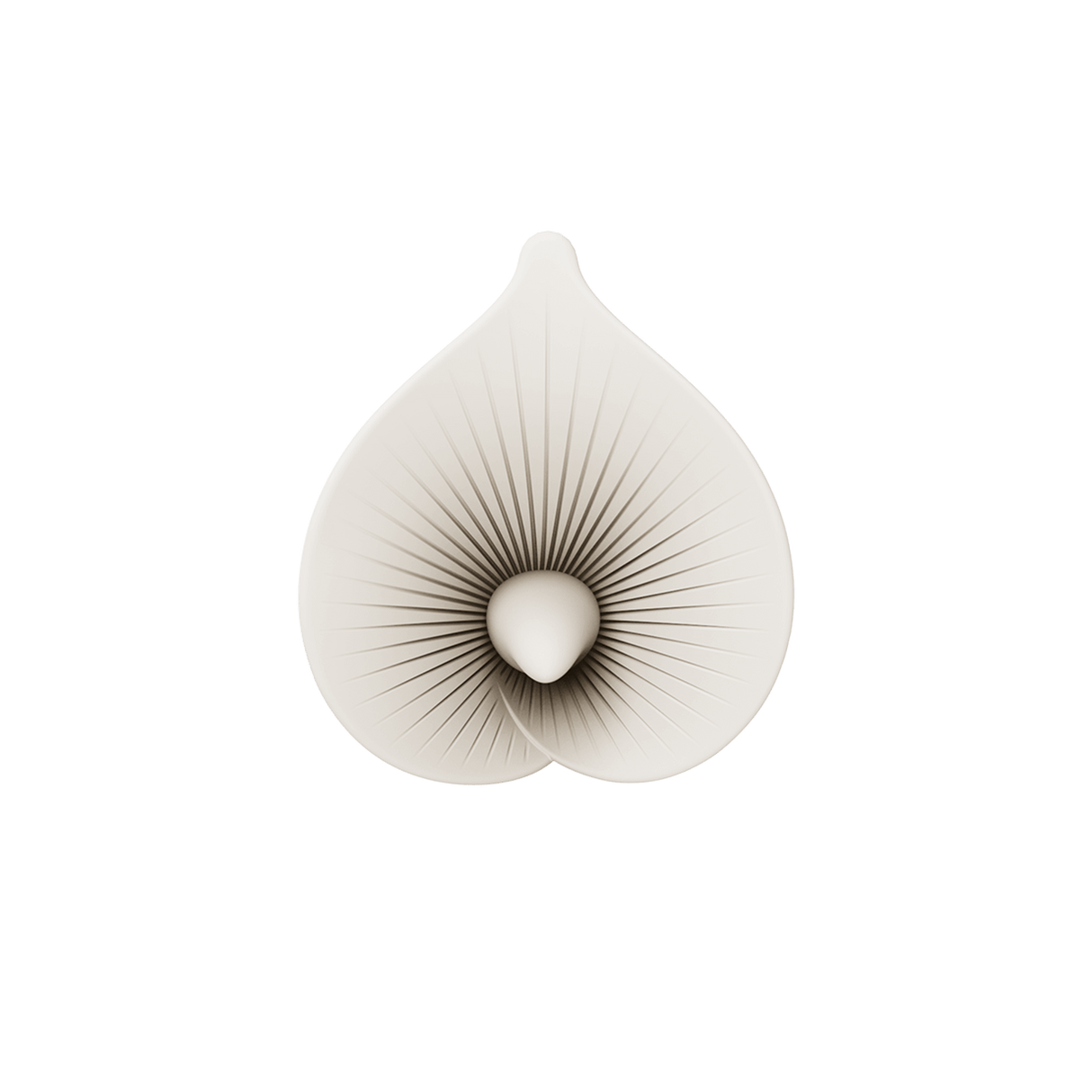 ZALO Calla Dual-Head Vibrating Wand in Ivory White, inspired by the Calla Lily for discreet personal pleasure.
