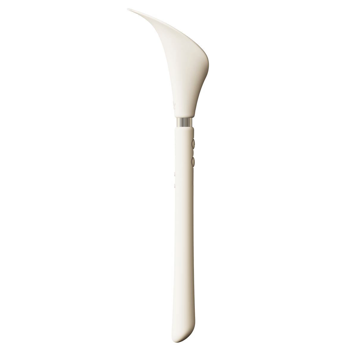 ZALO Calla Dual-Head Vibrating Wand in Ivory White, designed for discreet personal stimulation and relaxation.