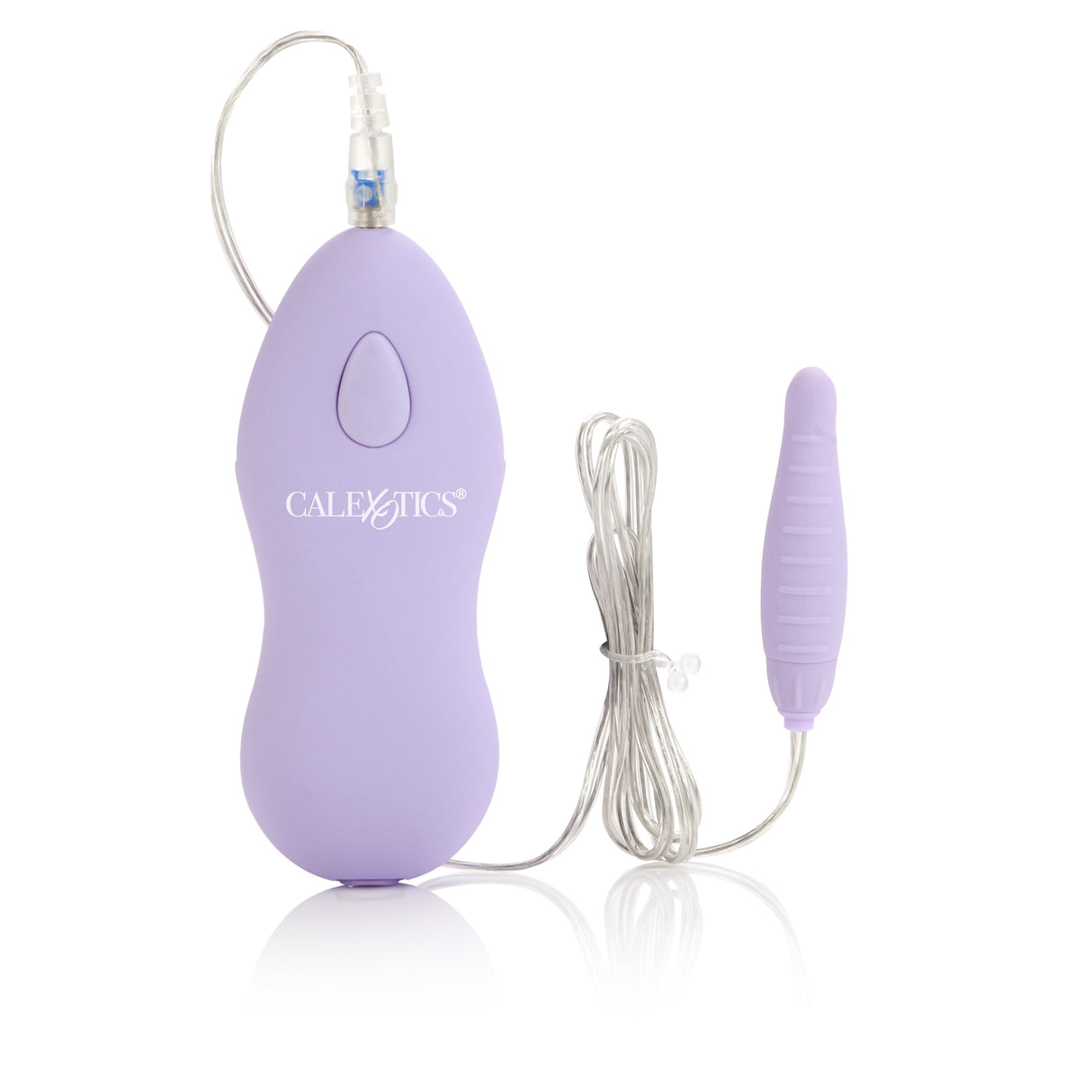 Twin Pleasure Pak Bullet Vibrator Purple with two interchangeable bullets and plug-in jacks for versatile use.