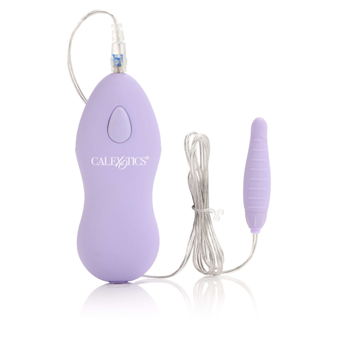 Twin Pleasure Pak Bullet Vibrator Purple with two interchangeable bullets and plug-in jacks for versatile use.