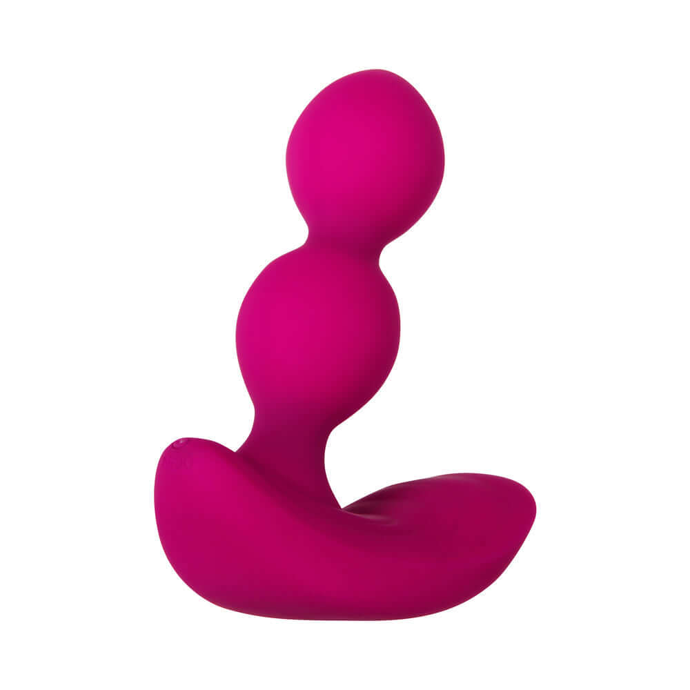 Zero Tolerance Bubble Butt Inflatable Vibrating Beaded Anal Plug in pink, designed for enhanced pleasure and comfort.