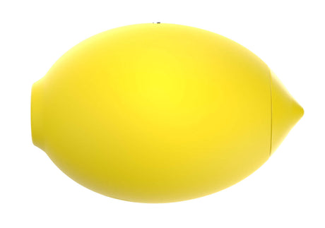 Lemonaire True Suction Massager Yellow in a vibrant lemon shape for innovative pleasure.