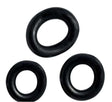 Lords Of The Ring Frodo Cock Ring Black set of three stretchy rings for enhanced support and intense orgasms.