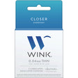 Wink Closer Ultra Thin Latex Condoms 3 Pack packaging featuring okamoto and 0.04mm thin description.