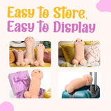 Happy Peckers Penis Pillow Small collection showcasing easy storage and display options.