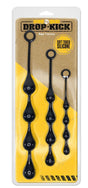 Boneyard Drop-Kick Silicone Ass Trainer 3 Piece Set Black packaging with three graduated trainers.