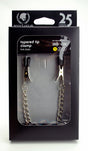 Spartacus Endurance Nipple Clamps Tapered Tip packaging showcasing nipple clamps with rubber tips and link chain.