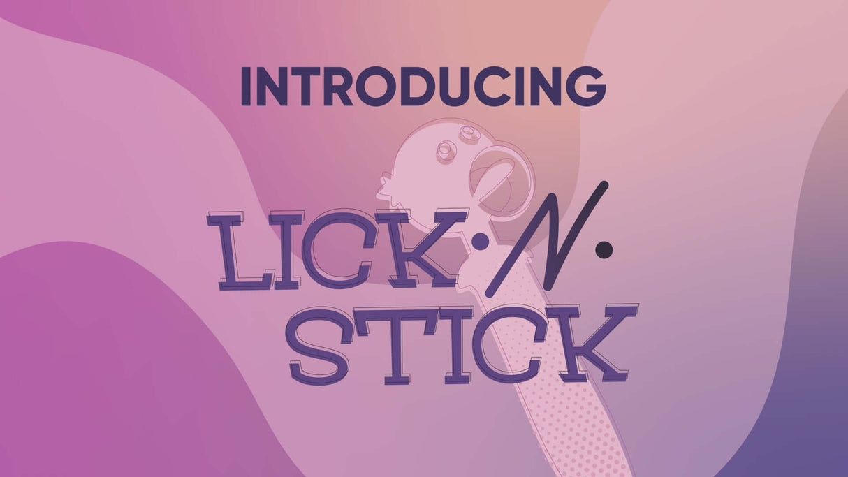 Introducing Lick n Stick Clit Flicker & G-Spot Vibrator for dual-stimulation pleasure.