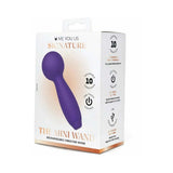 Me You Us Signature The Mini Wand Vibrator packaging showcasing its features and compact design.