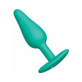 Me You Us Signature The Vibrating Plug Teal displayed against a plain background, showcasing its sleek design.
