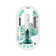 Wet Dreams Dream Boy Dragon 7 Inch Jelly Dildo Aqua in packaging showcasing its design and features.