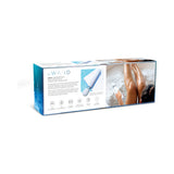 Le Wand Dive Submersible Vibrating Massager Seashell packaging showing features and usage.