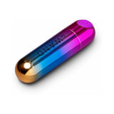 Le Wand Essentials Rechargeable Rainbow Bullet Vibrator in a sleek, colorful design for focused pleasure.