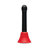 B-Vibe Essentials Hydrobulb Anal Douche 200 ml, black and red anal cleaning device, compact and easy to use.