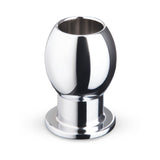 B-vibe Essentials 3 Inch Aluminum Hollow Tunnel Butt Plug with sleek design for anal play