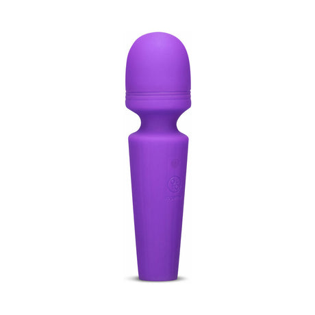 Together Glow On The Go Mini Wand Vibrator Purple, compact design for effortless pleasure.