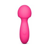 Together Spark On The Go Mini Wand Vibrator in vibrant pink, compact design for on-the-go pleasure.