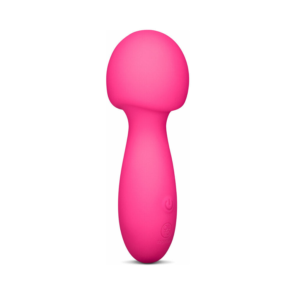 Together Spark On The Go Mini Wand Vibrator in vibrant pink color with ergonomic design for easy handling.