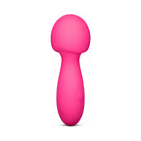 Together Spark On The Go Mini Wand Vibrator in vibrant pink color with ergonomic design for easy handling.