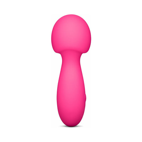 Together Spark On The Go Mini Wand Vibrator in a vibrant pink color, perfect for discreet pleasure on the go.