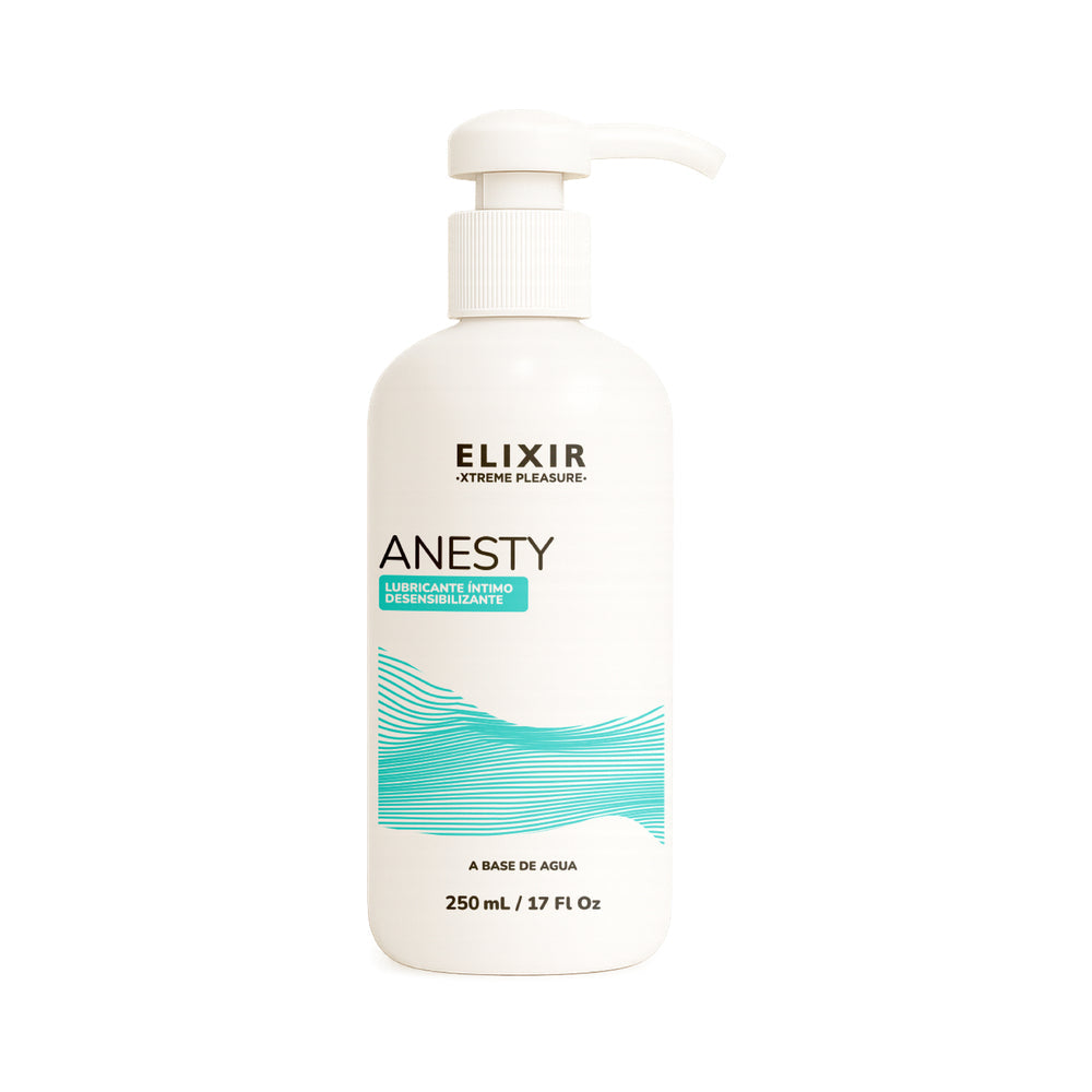 Elixir Anesty Anal Desensitizing Lubricant 8.5 Oz bottle for comfortable anal play.