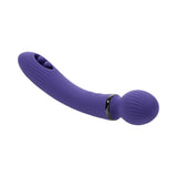 Evolved Shiver Silicone Rechargeable Vibrator Purple features dual-ended design for internal and external pleasure.