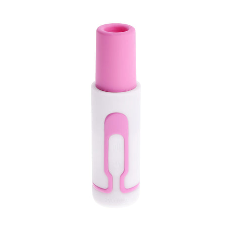 Evolved Pucker Up Air Tapping Lipstick Vibrator Pink Pearl in sleek design with air tapping feature.