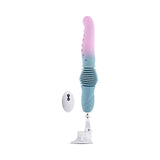 Gender X Tentacle Thruster Vibrator Multicolor features a vibrant blue and pink design with realistic tentacle shape.