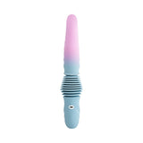 Gender X Tentacle Thruster Vibrator Multicolor in swirling blue and pink with textured design and thrusting action.