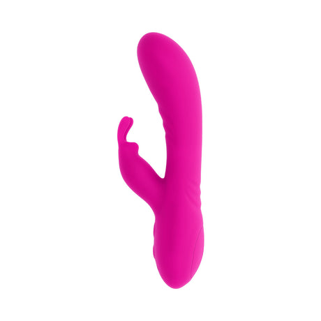 Selopa Robust Rabbit Silicone Vibrator Pink, a dual-action pleasure toy for G-spot and clitoral stimulation.