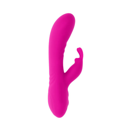 Selopa Robust Rabbit Silicone Vibrator Pink, a dual-action pleasure toy for G-spot and clitoral stimulation.